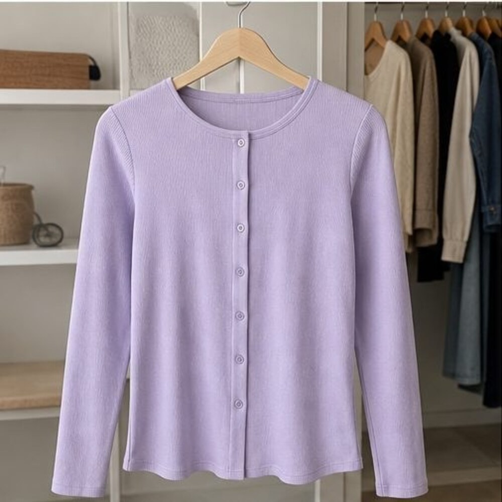 Lilac Lace Trim Top